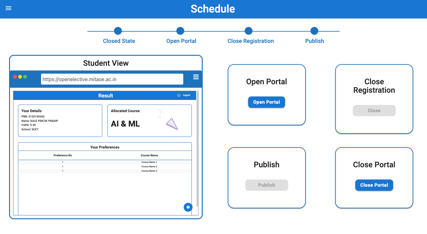 Open elective portal images